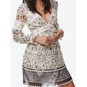 Free People Cherry Blossom Lace Mini Dress